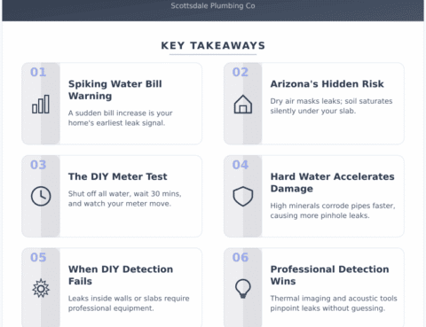 Infographic: Your Water Bill Just Spiked - Here's How to Find Out If You Have a Hidden Leak Before It Destroys Your Foundation - Key concepts and takeaways